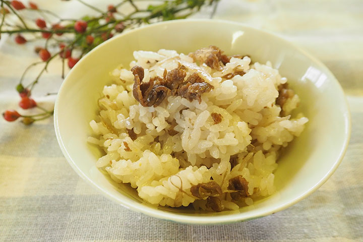 牛ゴボウ飯