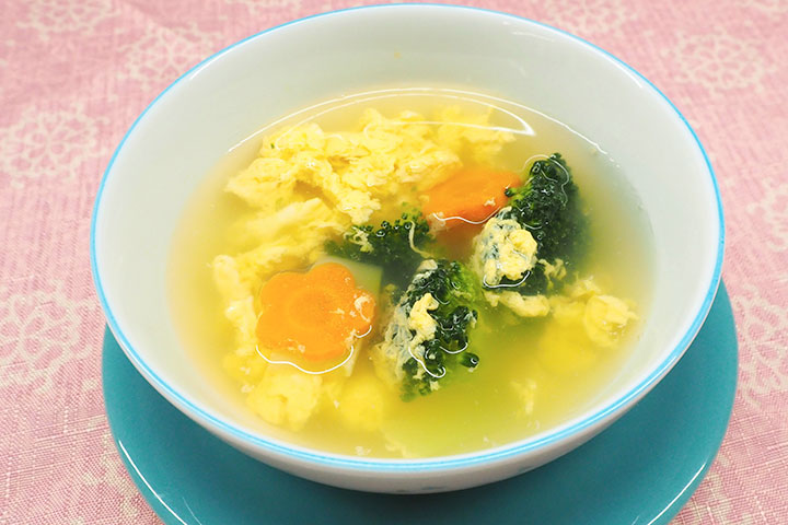 ブロッコリーと卵のあっさり和風スープ