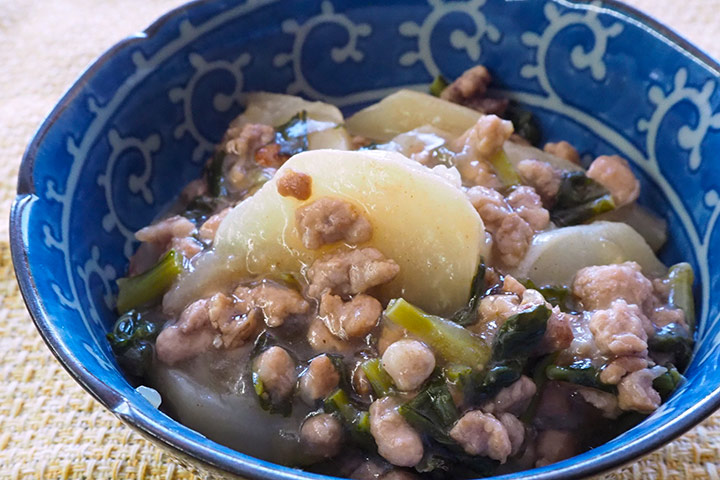 カブのそぼろあんかけ