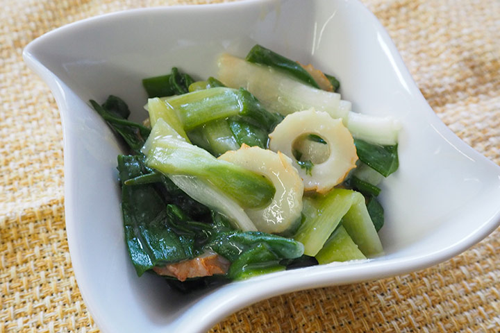 ワケギとちくわのヌタ和え