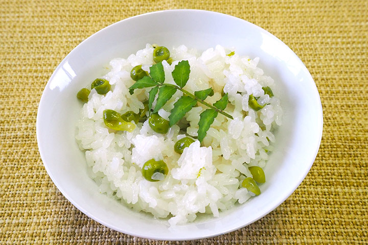 グリーンピースご飯