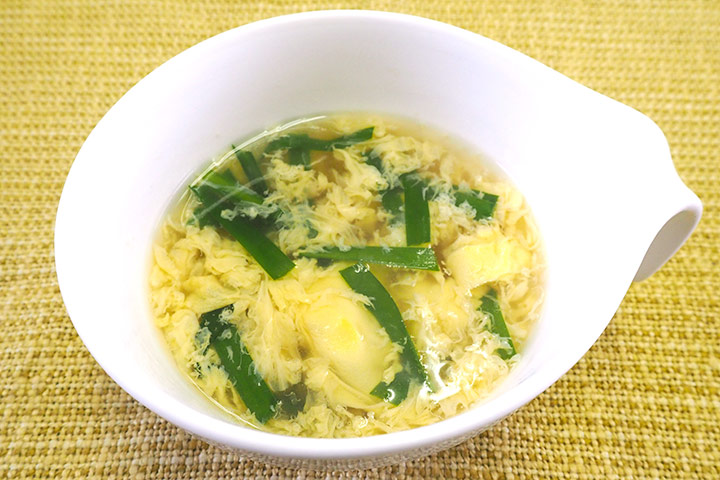 ニラ玉中華スープ