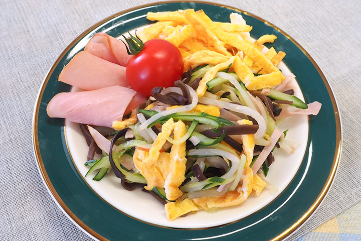 キクラゲともやしの酢の物