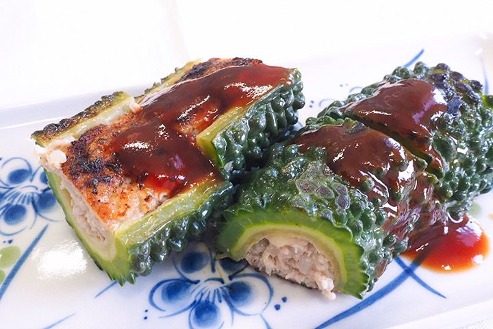 ゴーヤの肉詰め